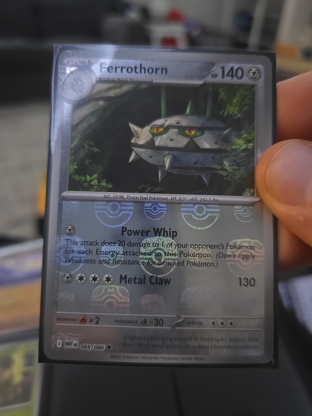 Ferrothorn (Master Ball Pattern) - 069/086 - Pokemon White Flare Uncommon NM