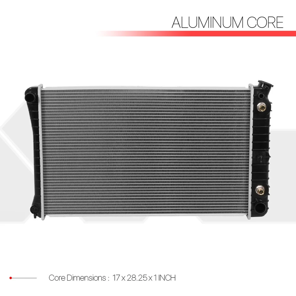 Radiador de refrigeración de núcleo de aluminio repuesto OE para 81-91 Chevy/GMC/C/G/K dpi-709 Foto 3 de 4