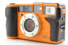 [ Near Mint ] Konica Genba Kantoku 28 WB ECO Orange 35mm Film Camera From JAPAN