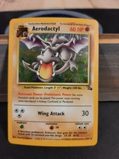 Pokemon Fossil Unlimited TCG Aerodactyl Holo Card 1/62