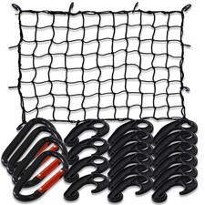 3' x 4' Cargo net Bungee Nets Stretches to 6' x 8',Small Truck Bed Cargo Net ...