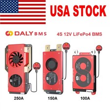 Daly BMS Lifepo4 4S 12V 100A 150A 250A Bluetooth BMS with Balance lot SUK USA