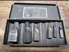 Vintage Walton Tools Pipe Reps Stud Screw Extractor Set No. 1 - No. 6 With Case Vintage Walton Tools Pipe Reps Stud Screw Extractor Set No. 1 - No. 6 With Case