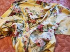 Ralph Lauren Yellow Floral 100% Cotton Fabric Piece Over 2 Yards