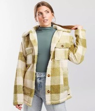 Billabong Women s Sherpa Fleece Shacket Small...