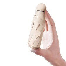 Portable Capsule Umbrella Mini Wind Resistant Sun Rain Travel Compact Outdoor