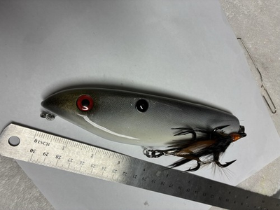 #ad New Shad Pattern Topwater Walking Fishing Lure With Rotating Hook Hangers $120.00