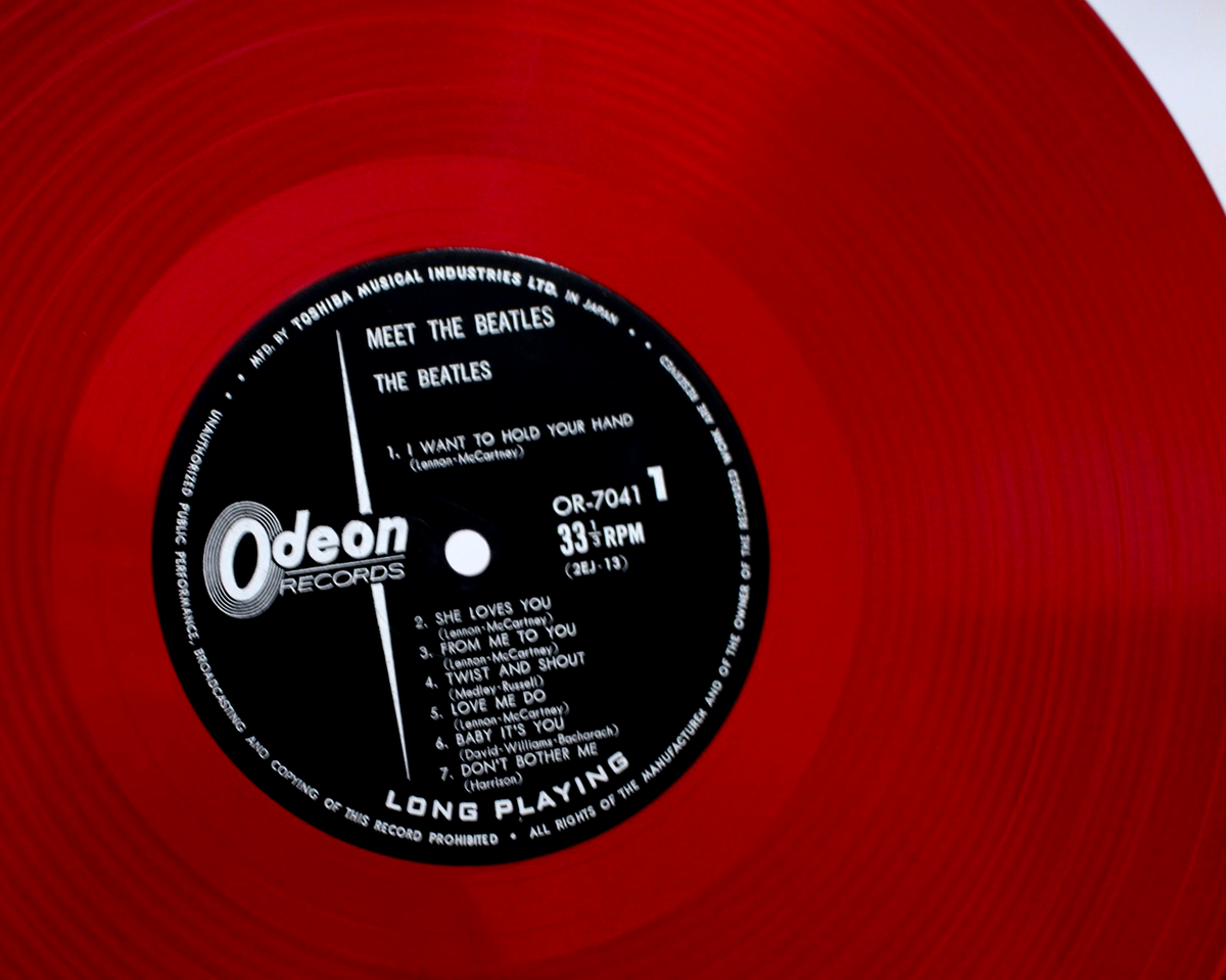 半額　THE MUSIC LPレコード ORIGINAL 1964 RED VINYL MEET THE BEATLES VINYL LP SEE DESCRIPTION