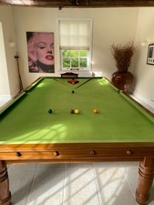 Snooker Table. Full size mahogany. Including all accessories