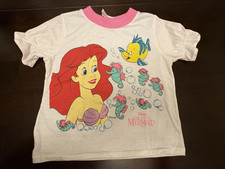 VTG Disney Little Mermaid Night Shirt Size Unknown 1990s Graphic