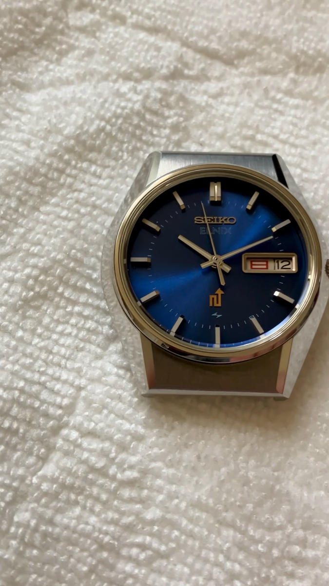 Seiko Elnix 0703-7110 Blue Electronic Transistorized Watch - New Seiko Elnix 0703-7110 Blue Electronic Transistorized Watch - New