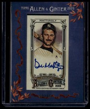 2025 Topps Allen & Ginter #MA-DM Don Mattingly Framed Mini Auto Blue Framed #/99