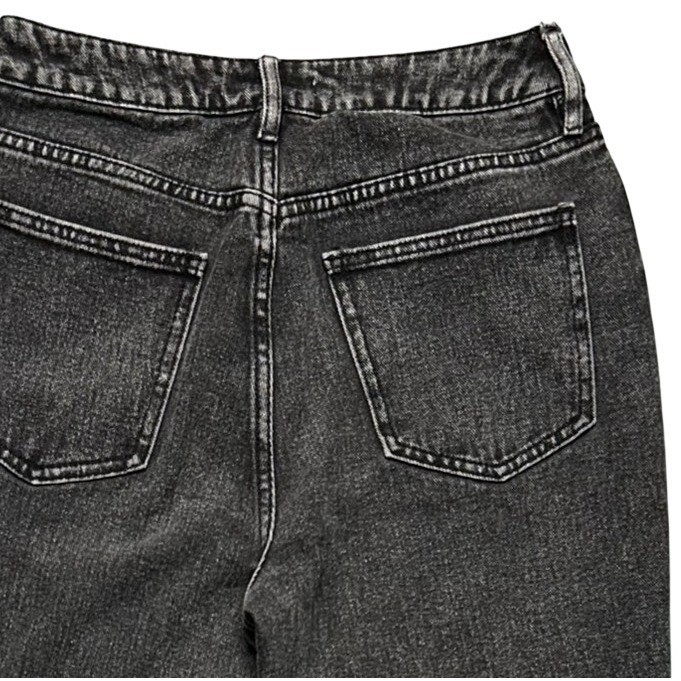 PacSun Mom Jeans Womens 27 Black 100% Cotton High Rise Tapered-image
