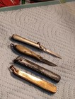4 VTG SMALL POCKET KNIVES-2 BLADESB EXTENDED 2 CANT GET BLADES OUT REPAIR PARTS — photo 2