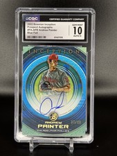 2022 Bowman Inception Andrew Painter Prospect Autographs Blue Foil CGC 10 /99