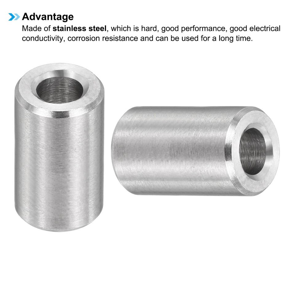 12 Pièces Entretoises Filetées Aluminium M3 - 3mm Intérieur X 5mm Extérieur X 6mm