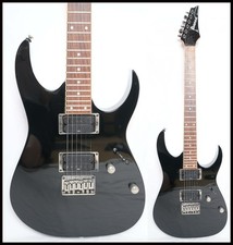 Ibanez RG321MH Black Hardtail Chitarra elettrica non tremolo mogano 2006