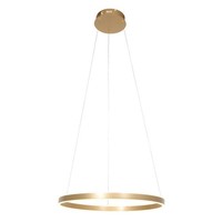 Led Pendelleuchte Metall Kunststoff In Gold Ring HäNgelampe Esstisch Ø60 Cm 42 W