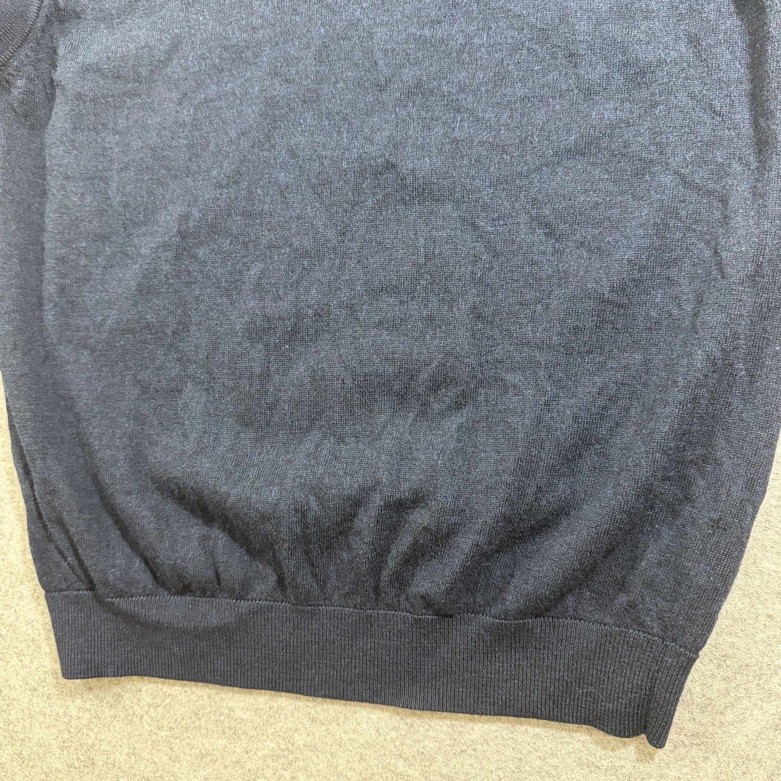 Turnbury Merino Wool Sweater Vest Mens L Blue V Neck Golf Preppy Classic Knit thumbnail 13