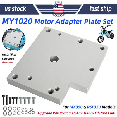 #ad MY1020 Motor Adapter Plate Kit For MX350 RSF350 amp; Razor Pocket Mod Gen1 Aluminum $29.99