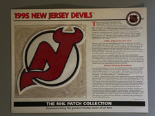 1995 New Jersey Devils Willabee & Ward NHL Greatest Teams Patch Collection