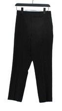 Uniqlo Women's Suit Trousers S Black Polyester with Viscose Straight Dress Pants