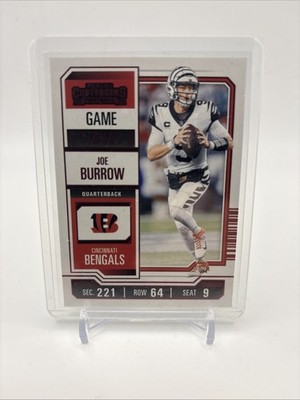 Joe Burrow Game Ticket 2023 Panini Contenders Football #22 Cincinnati Bengals