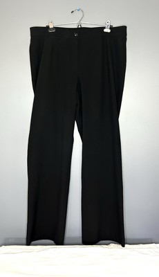 Ulla Popken Mandy Plus Size Dress Pants Women's 18 Relaxed Modern Sleek Clean