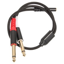 Audio Cable Splitter 3.5mm Female To Dual 6.35mm Male Audio Adapter Cable
