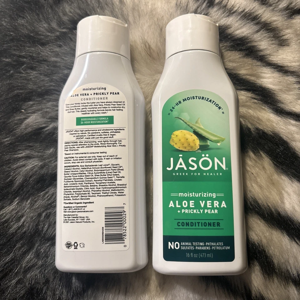 Acondicionador hidratante Jason de aloe vera, 16 oz, 2 botellas Foto 2 de 2