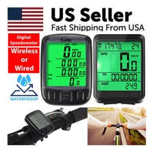 Bike Bicycle Speedometer Cycle Digital Odometer Computer Waterproof LCD Wireless