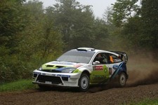 Roman Kresta CZE on stage 10 2005 WRC Rally Car Racing Old Photo