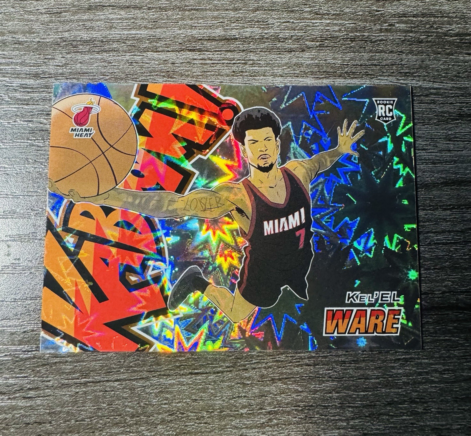 2024 Revolution Kel’el Ware Horizontal Kaboom SSP RC Case Hit Miami Heat