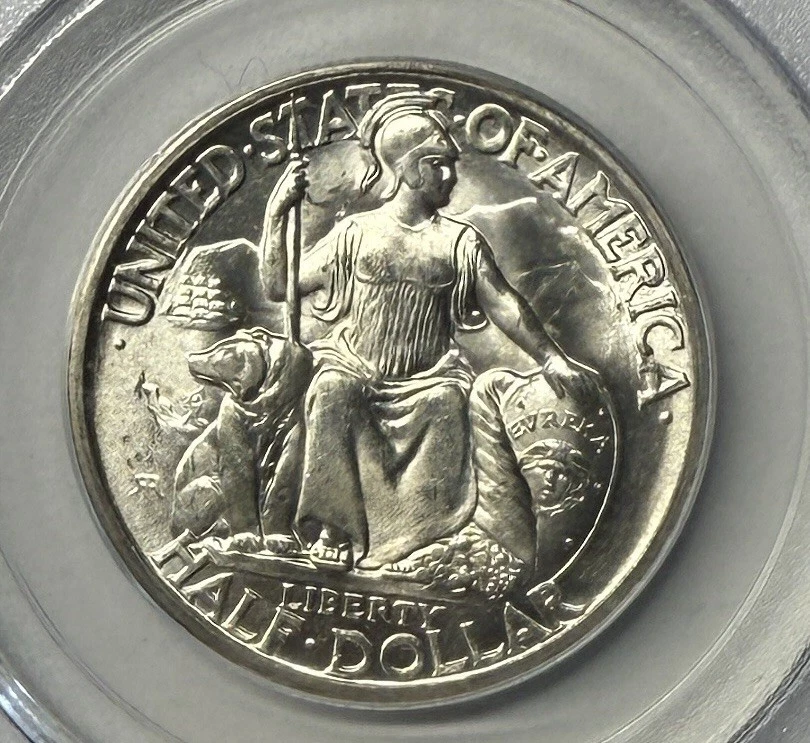 1935 S San Diego Commemorative Half Dollar – PCGS MS65 OGH ~ Old Green Holder - Image 2 of 3