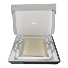 STAUB STONEWARE2-pc, Rectangular Baking Dish Set Macaron, light blue