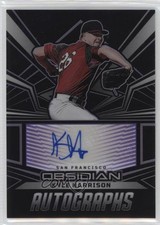 2023 Panini Chronicles Obsidian Electric Etch Purple 9/25 Kyle Harrison Auto 0c6