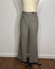 Ann Taylor Vintage Wool Pants Dress Flare Plaid 6P