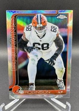 2025 Topps Chrome Football #124 - Cam Robinson - Refractor - Cleveland Browns