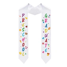Kindergarten Graduation Stole Class of 2025 Printed Preschool Sash Unisex