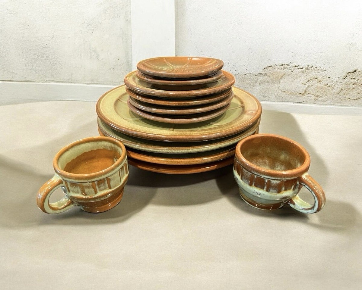 小物 40% FORTY PERCENT MURAJUN FPAR 12 Piece vintage 1940 Frankoma Wagon Wheel Dinner Ware. | eBay
