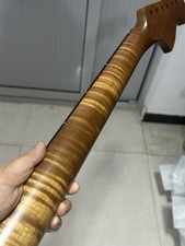 Reverse Big head 22 Fret Roasted Flame maple Electric guitar Neck part Satin