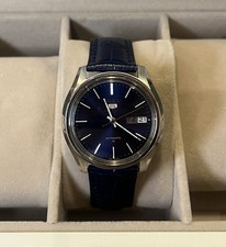 Vintage Seiko 5 Automatic 7009-4040 Blue Dial 37mm Men’s Watch Day Date Japan