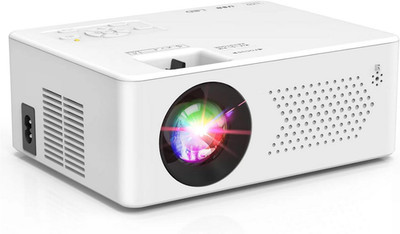 PURSHE Mini Beamer, Mini Bluetooth Projektor Full HD 1080P Tragbarer beamer