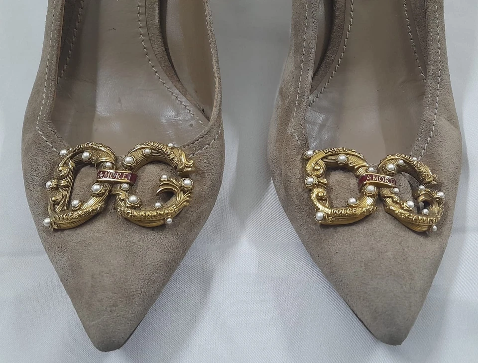 Zapatos de tacón de cuero Dolce n Gabbana Seude talla 40 de la UE Foto 4 de 4
