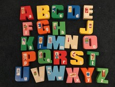 VINTAGE 90's Sesame Street Alphabet Block 3" Letters Tyco Preschool 25/26 NO I 