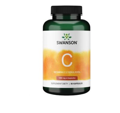 VITAMIN C 1000 MG mit Wilrose  90 KAPS. IMMUNSYSTEM Infektionen immunity SWANSON