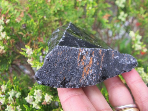 Schwarz Obsidian Kristall Heilung Rohschutz Glas Naturstück Mexiko 173g - Bild 3 von 24