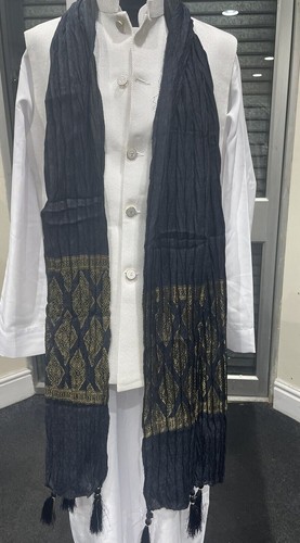 Hochzeitsparty Mehndi Nikah Herrenschal Dupatta Patka Bräutigam Indianer Pakistaner - Bild 9 von 83
