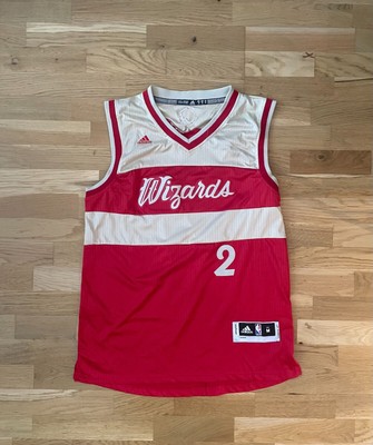 Adidas NBA Washington Wizards Limited Christmas Day Trikot Jersey - rot/gold - M