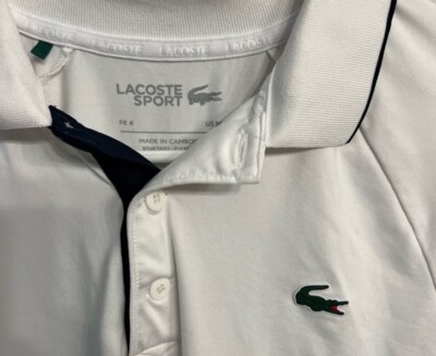 Lacoste Sport Blue Long Sleeve Stretch Breathable Men's Golf Polo
